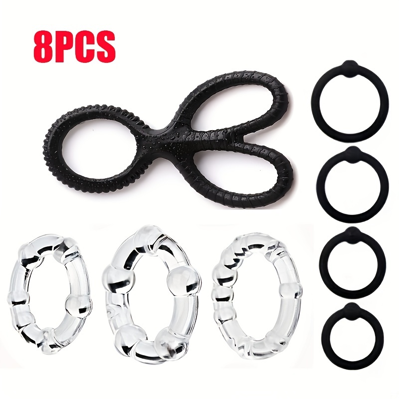 Four piece Lock Ejaculation Ring Sleeve Silicone Penis Ring - Temu