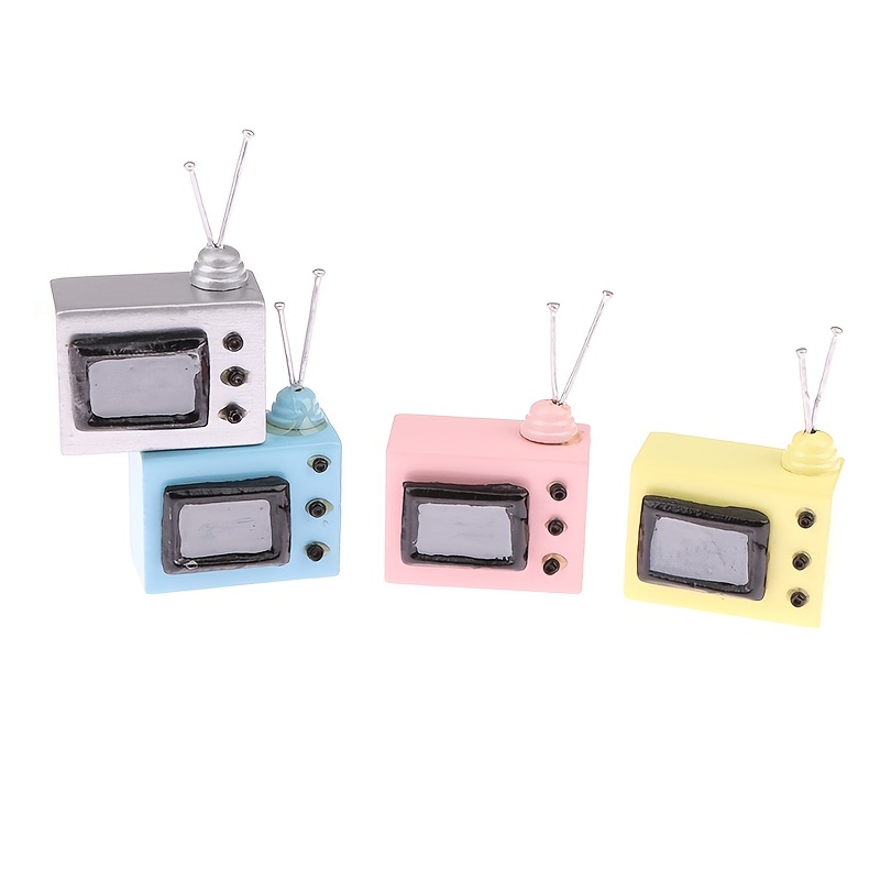 1:12ドールハウスミニチュアテレビミニビンテージtvモデル 家具