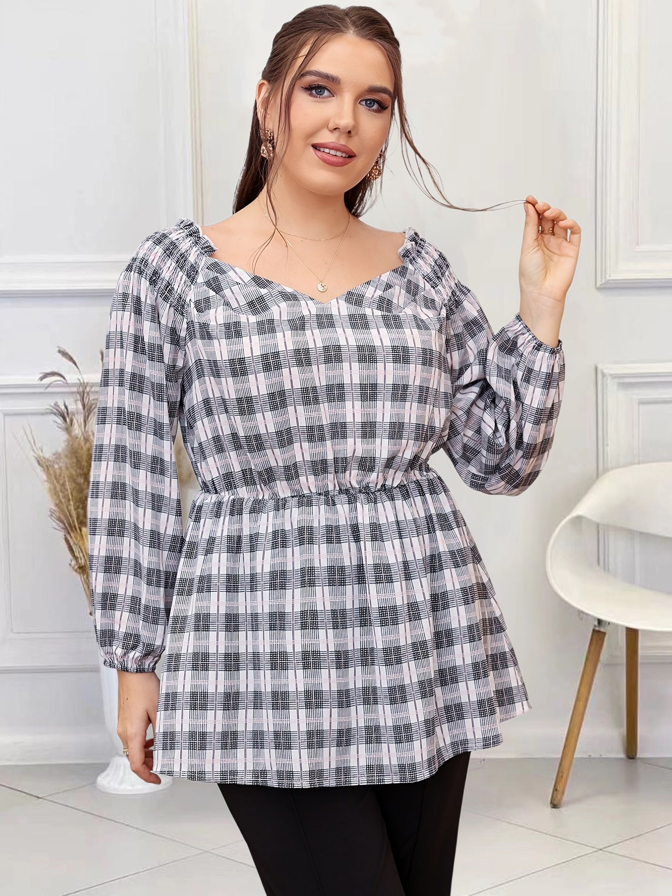 Women Peplum Top - Temu Canada