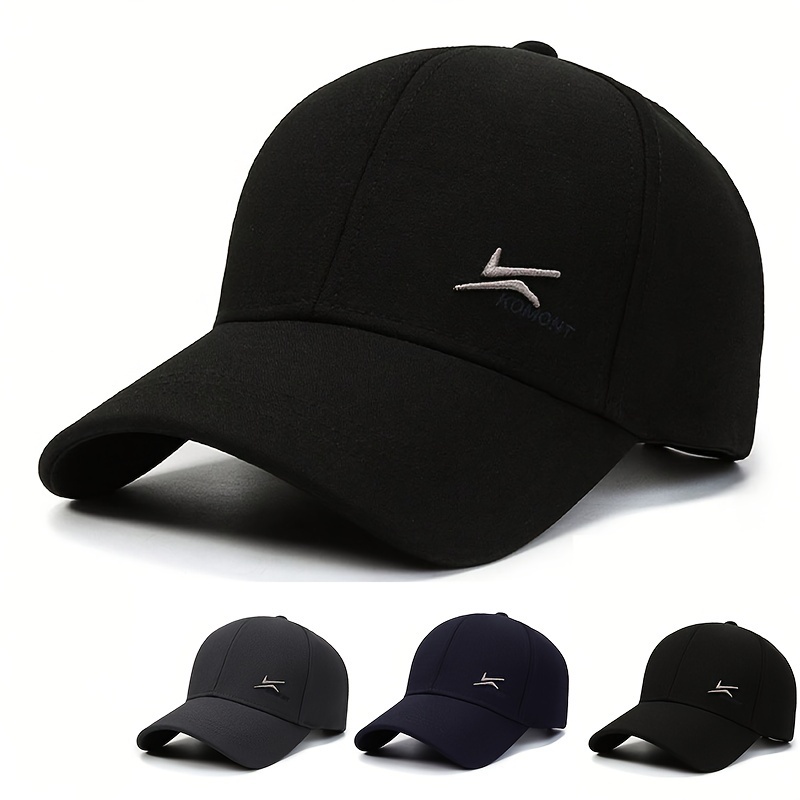 

Double Hook Embroidered Baseball Cap Adjustable Size Peaked Hats Spring Autumn Outdoor Sunshade Cap For Women