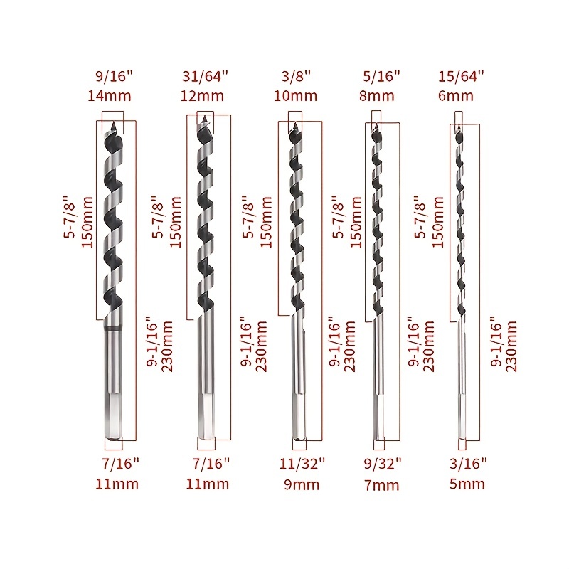 15 Unids/set Juego Brocas Madera 3mm 10mm Kit Brocas - Temu