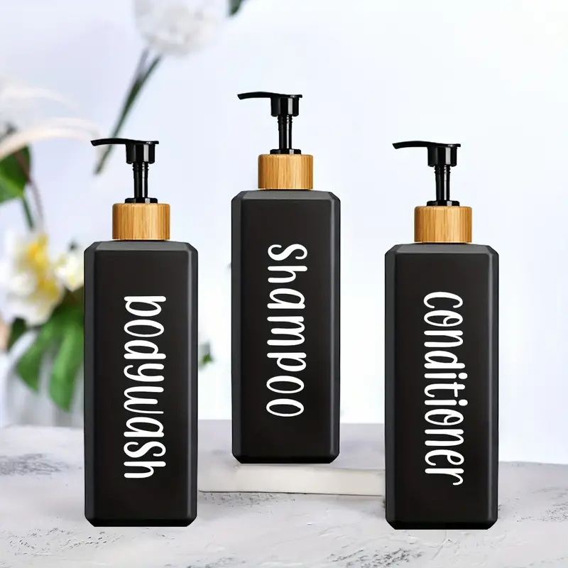 Dispenser Shampoo E Balsamo 3 Pezzi Flaconi Ricaricabili - Temu Switzerland