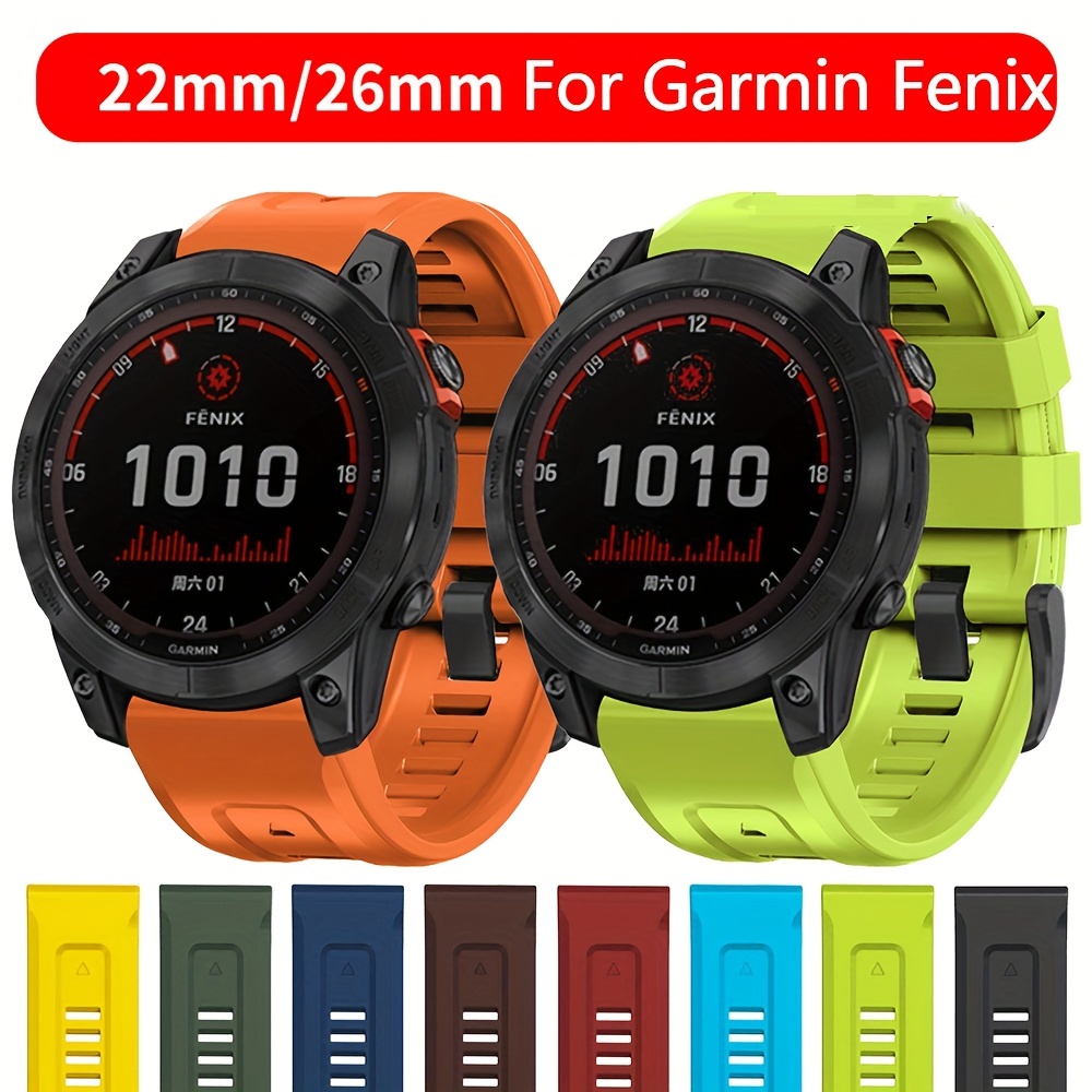 Compatible Garmin Fenix ​​6x/7x Band Correa Reloj Silicona - Temu