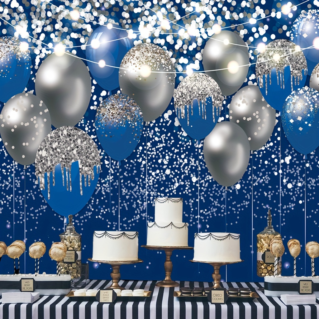 Glittery Birthday Themed Decor  Balloon Party Decorations in