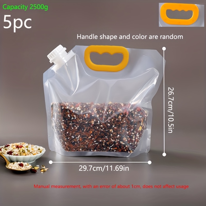  UOPZKENN 10Pcs Cereal Storage Bag,Transparent