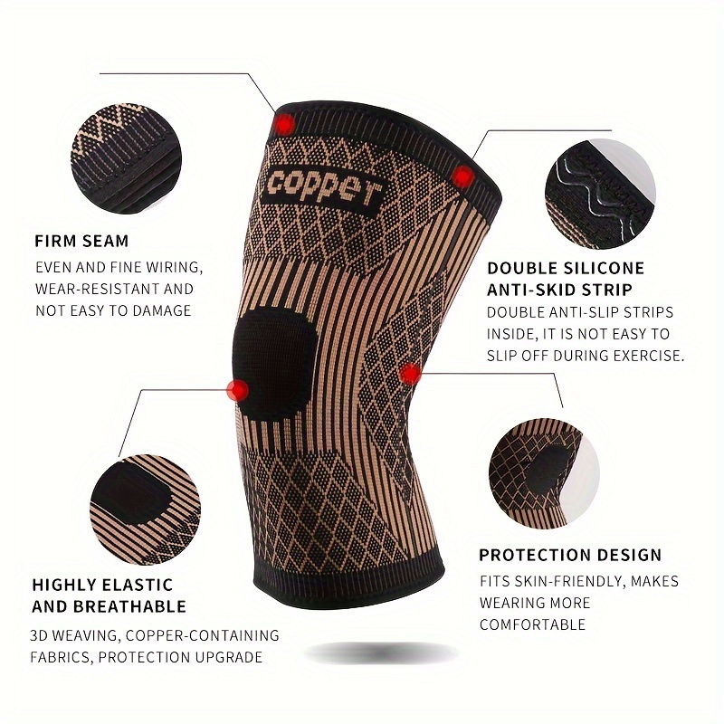 Copper Sports Knee Pad Knee Joint Meniscus Protection Leg - Temu