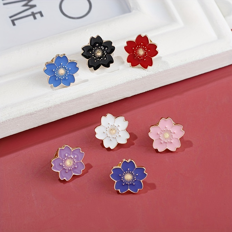 Cute Colorful Bouquet Flower Brooch Creative Pin For Girls - Temu