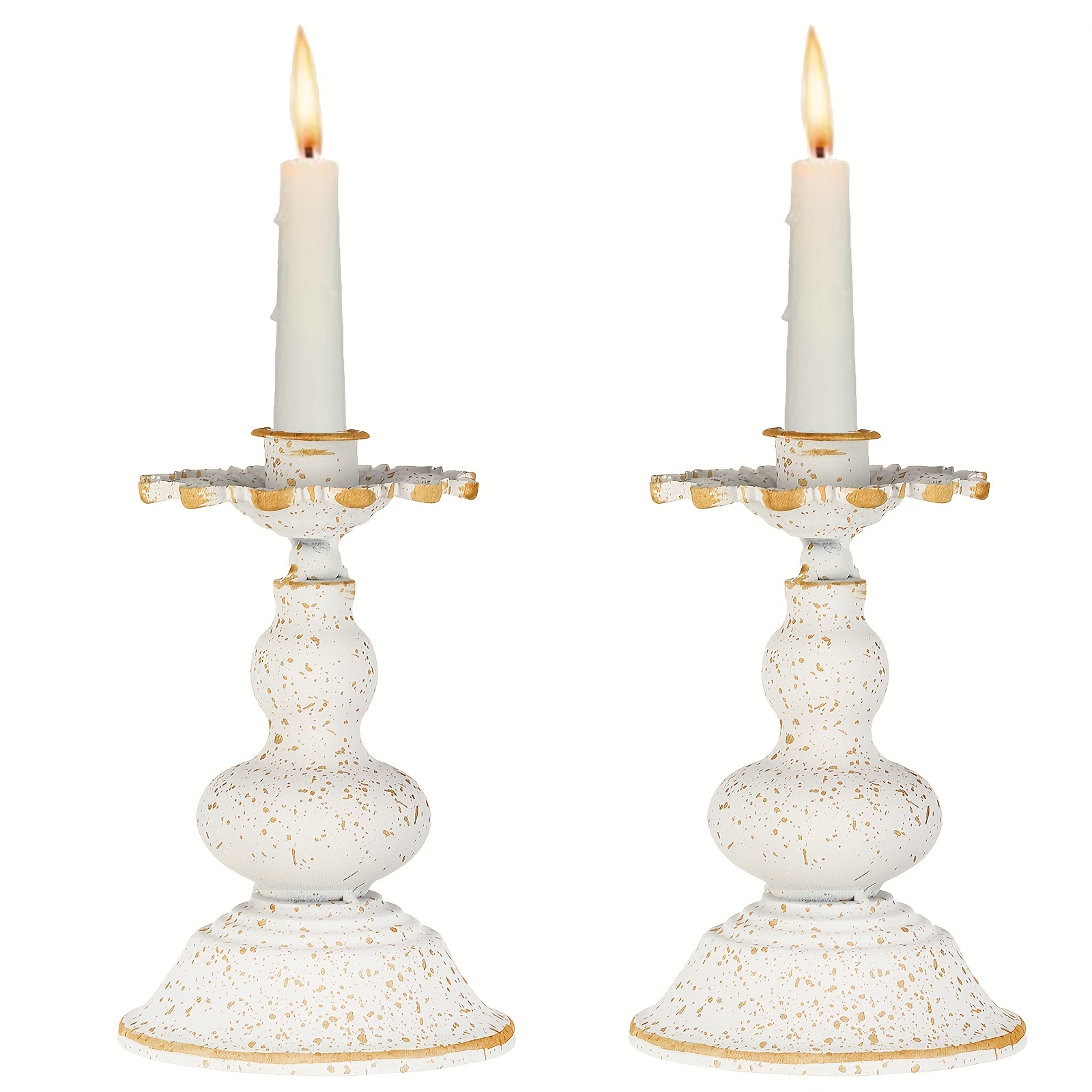 Candle Holder Ceramic White Rope Shaped Candlestick Creative - Temu