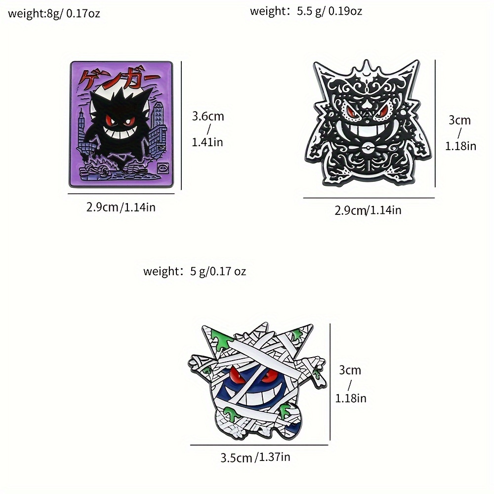 Takara Tomy Gengar Cartoon Brooch Evil Bandage Monster - Temu