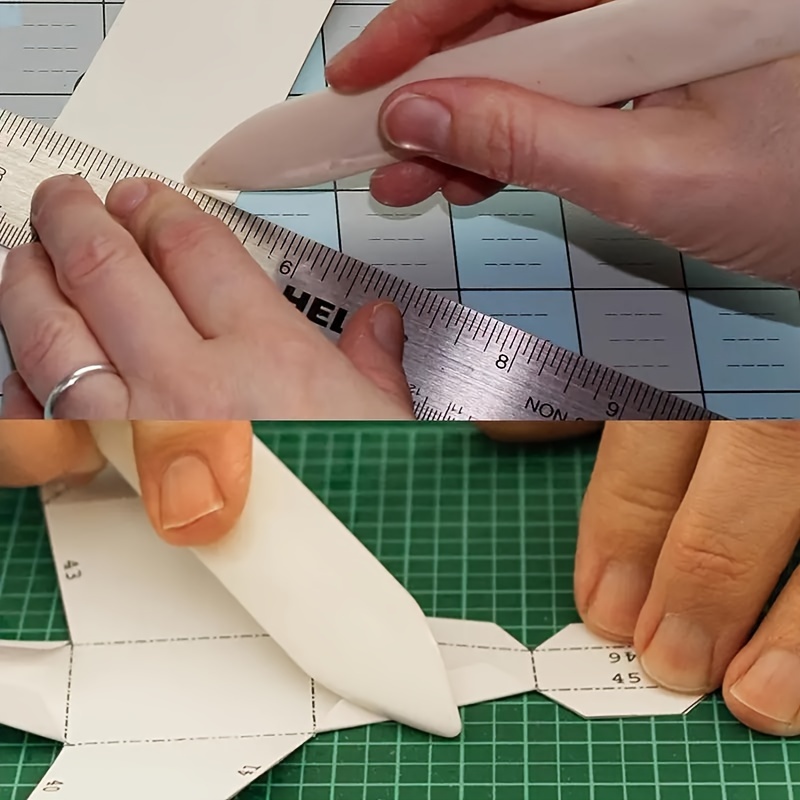 WUTA 100% Genuine Bone Folder Tools Origami Paper Folding Scoring Board  Creasing Bookbinding for DIY Cards Leather Craft 2Pcs - AliExpress