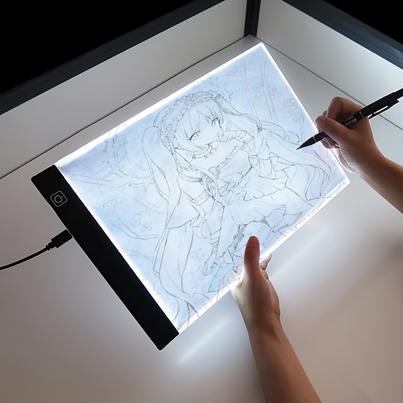 3 Levels Dimmable Led Drawing Copy Board Toys A4 A5 Creative - Temu