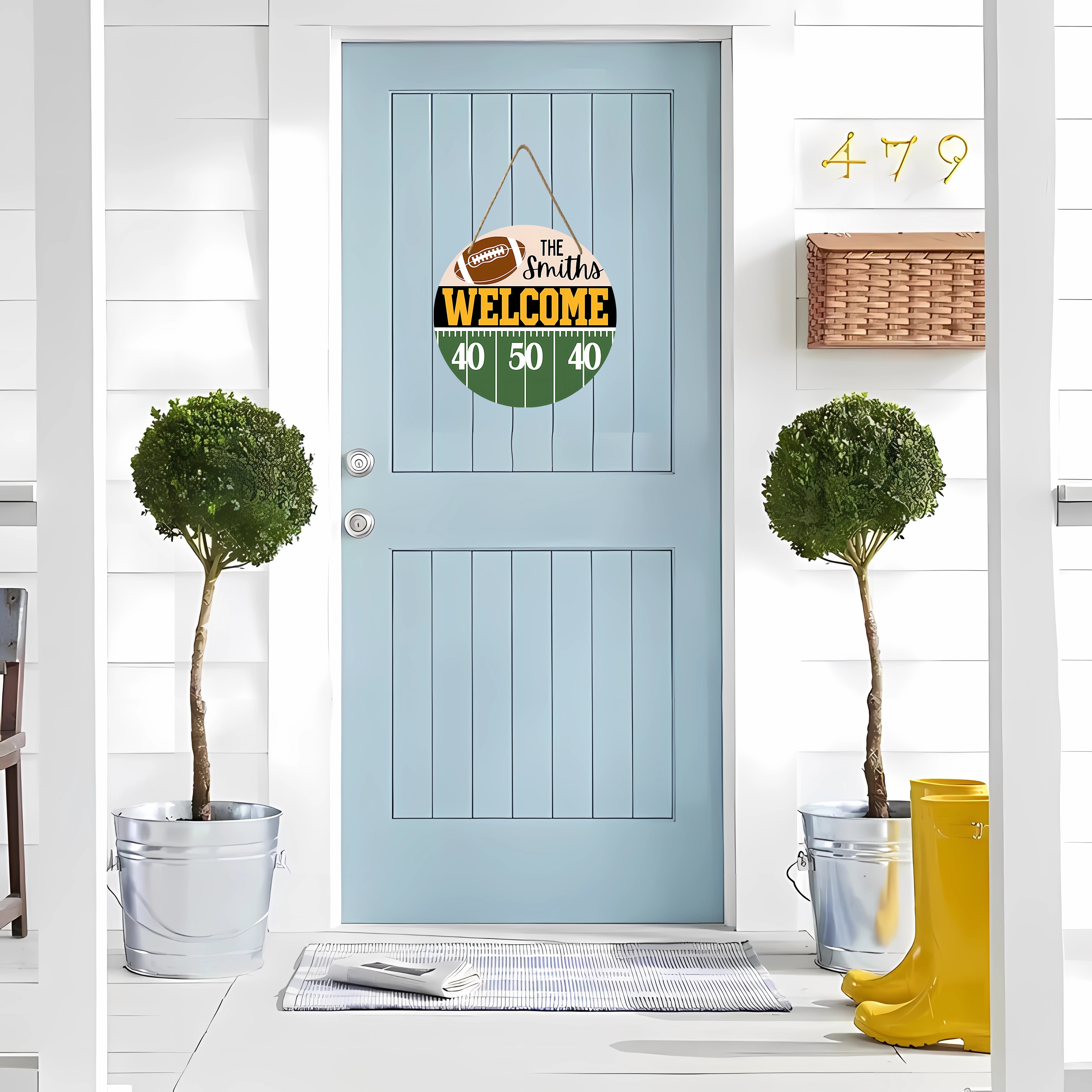 : Tiamon Fall Sign Football Hanging Decor Football Fall Hanging  Sign Autumn Sign Wooden Football Decorations Front Door Hanger Home Wall  Plaque Holiday Thanksgiving Farmhouse Indoor Outdoor Decor : Home & Kitchen