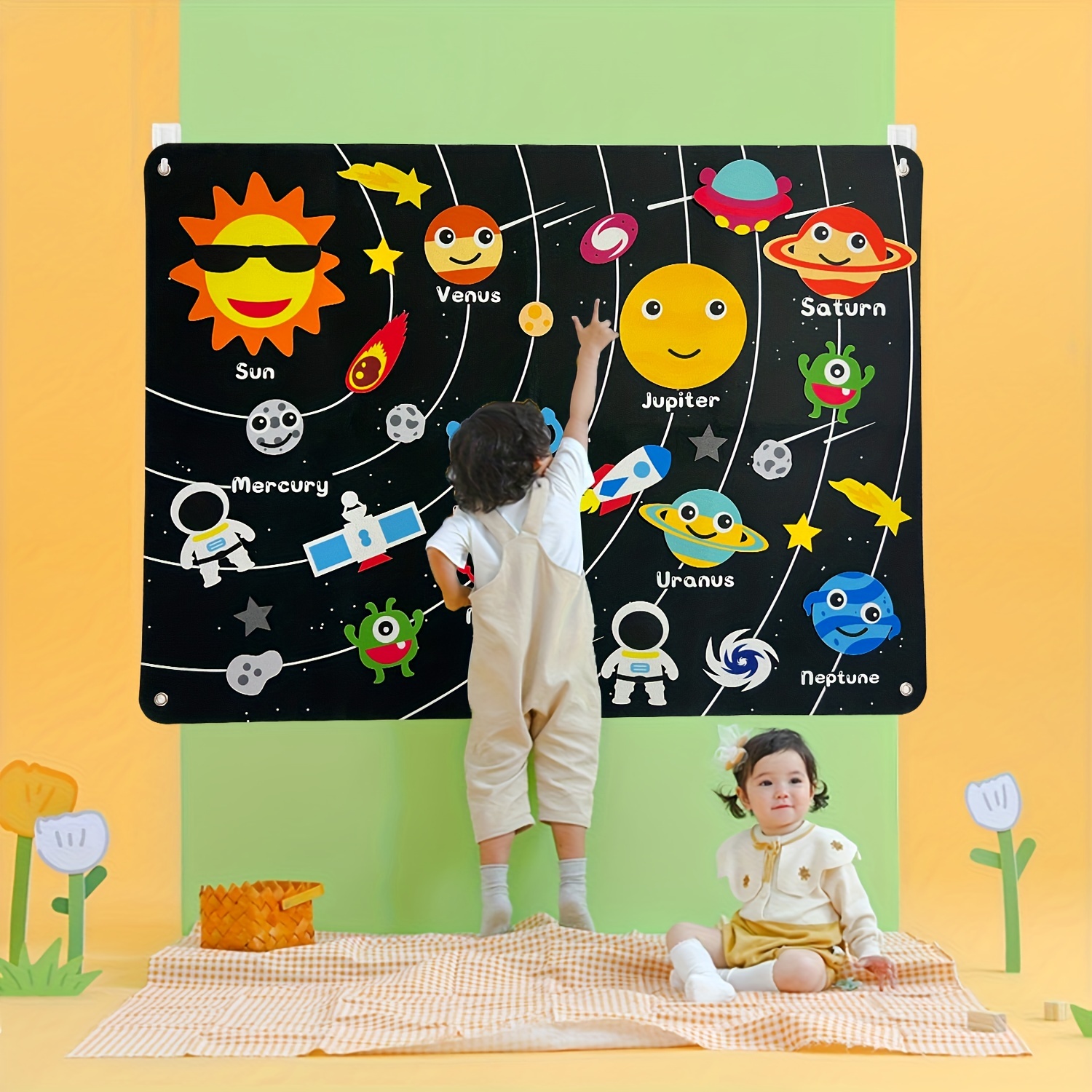 Sistema Solar Puzzle Niños Juguetes Madera Espaciales Niños - Temu Chile