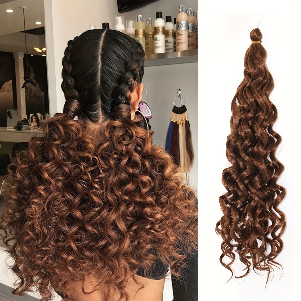 50 8 Cm Hawaii Curl Braiding Synthetic Hair Extensions 1 Pack Ocean Wave Hair