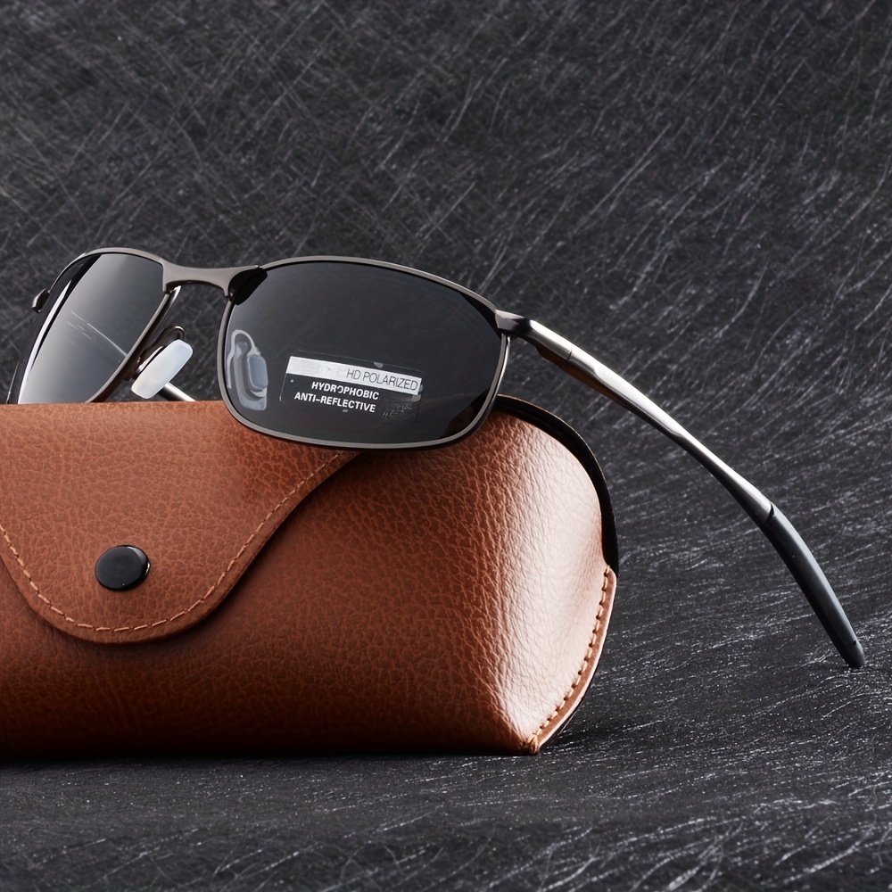 Trendy Classic Cool Metal Frame Polarized Sunglasses Photochromic