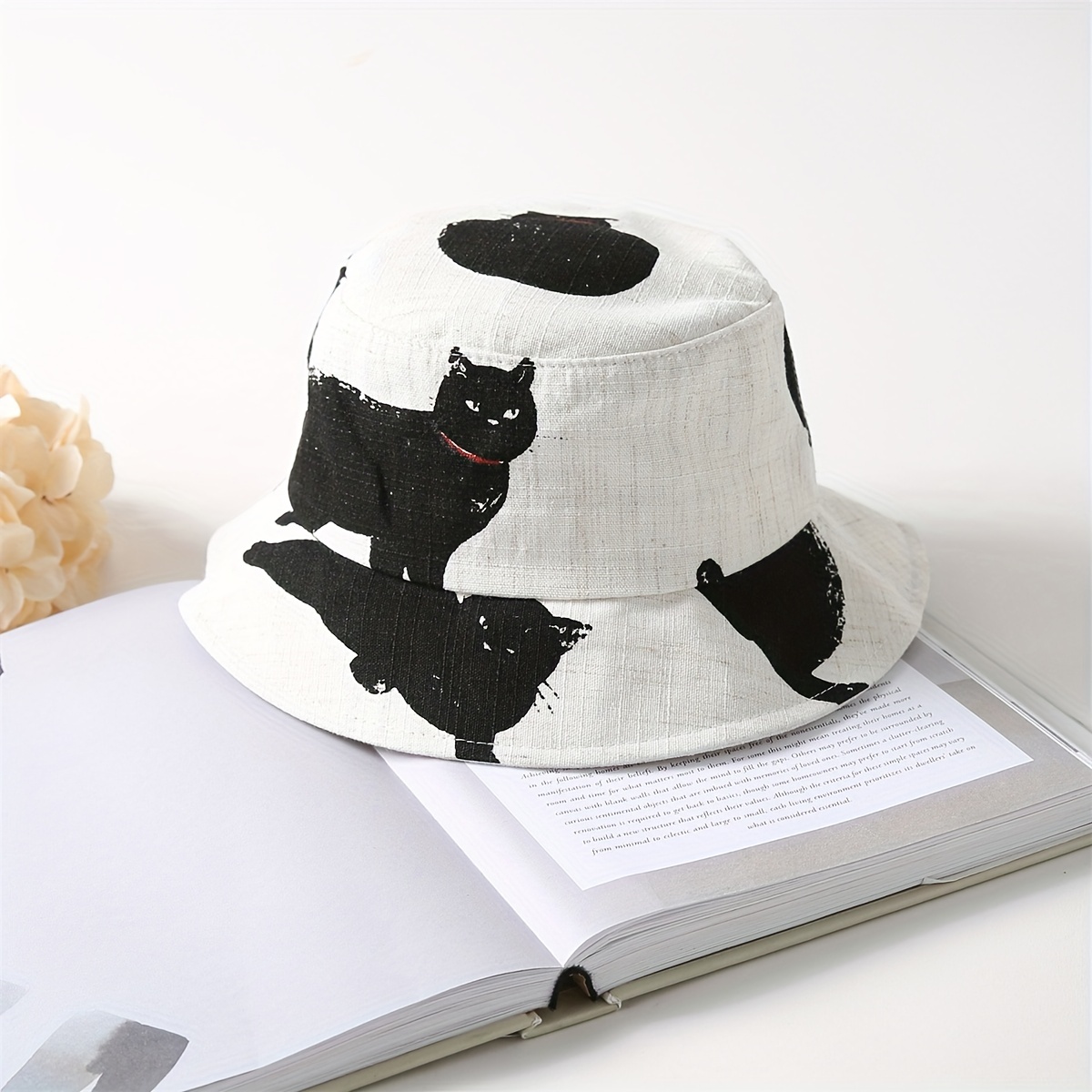 Cat Ear Bucket Hat - Temu