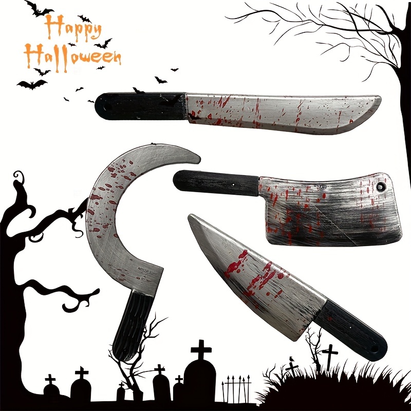 Halloween Ghost Festival Plastic Toy Knife Weapon Equipment - Temu