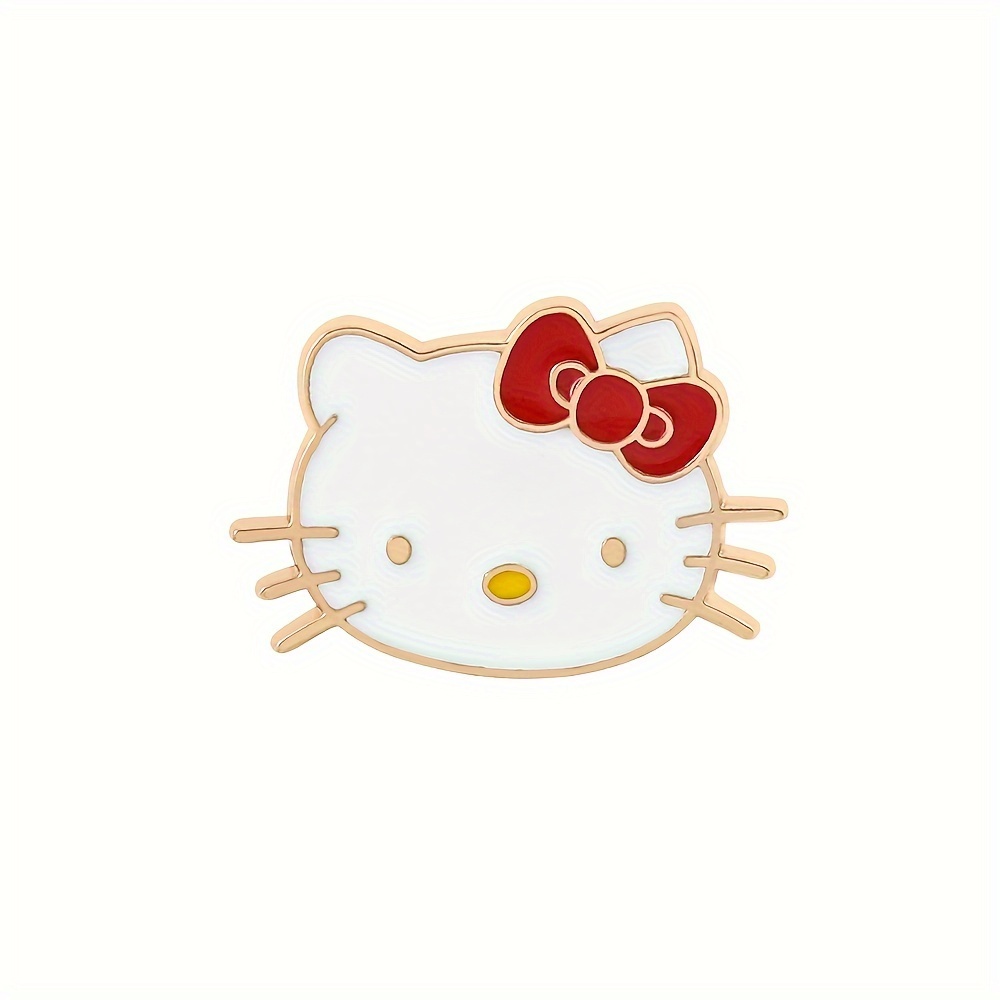 Iigen 5pcs Brooch Set, Cute Hello Kitty Enamel Pin for Purse Backpack Clothes, Jewelry, Jewels Metal Badge Accessories Gift for Men,Temu