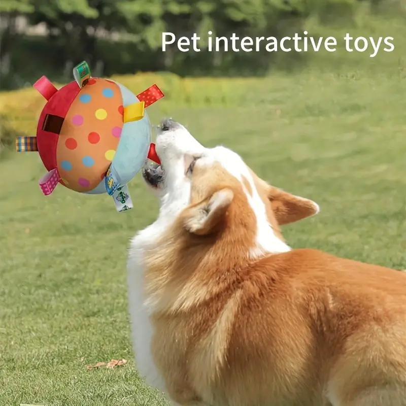 Interactive Pet Ball Toy With Squeaker For Fun Training And