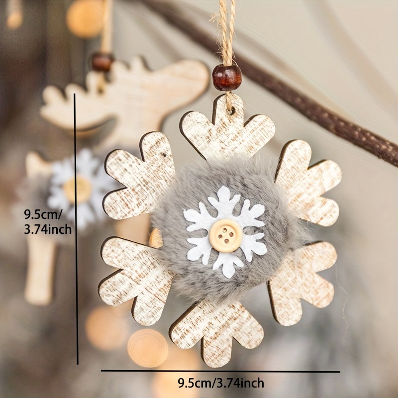 Decoration Pendant Snowflake Accessories Mini Christmas Tree - Temu