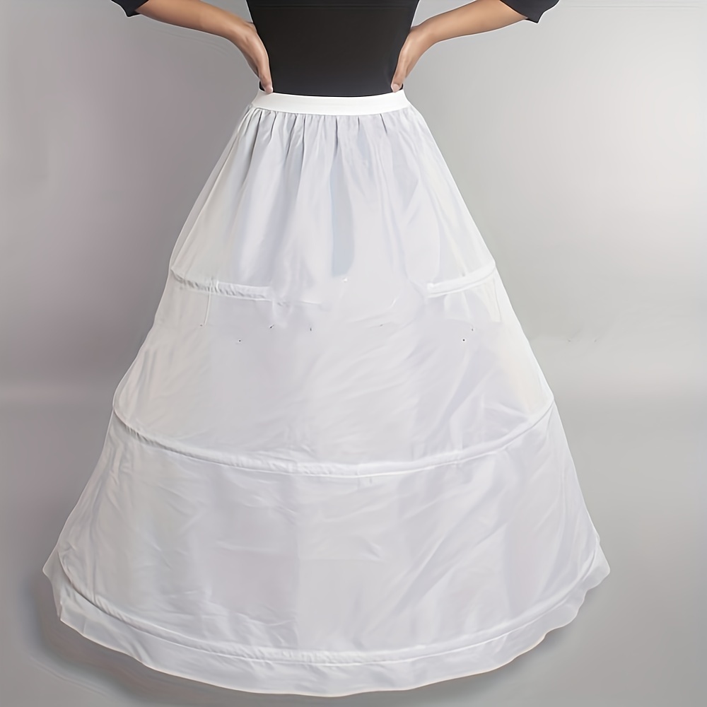Image of 1pc Royal Petticoat 3-hoop Dress For Wedding Gown Long Dress Bridal Wedding Dress Accessories