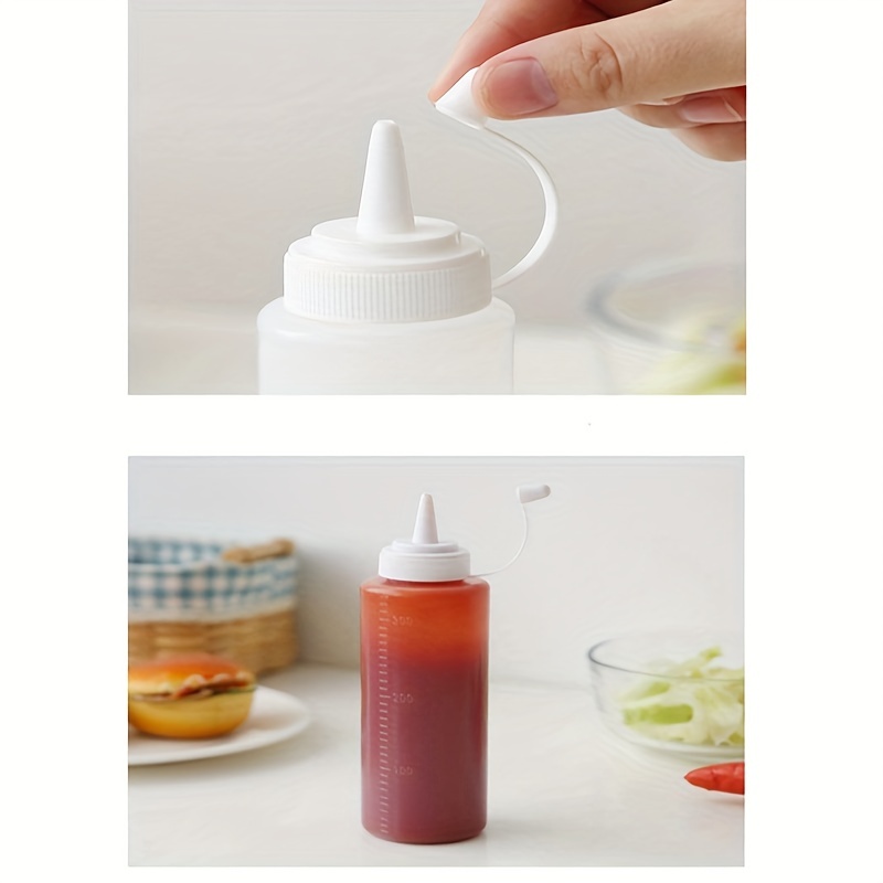 1pc Easy-Squeeze Plastic Jam Bottle for Tomato Sauce, Salad, Honey, and  More - Pointed-Nose Design for Easy Pouring
