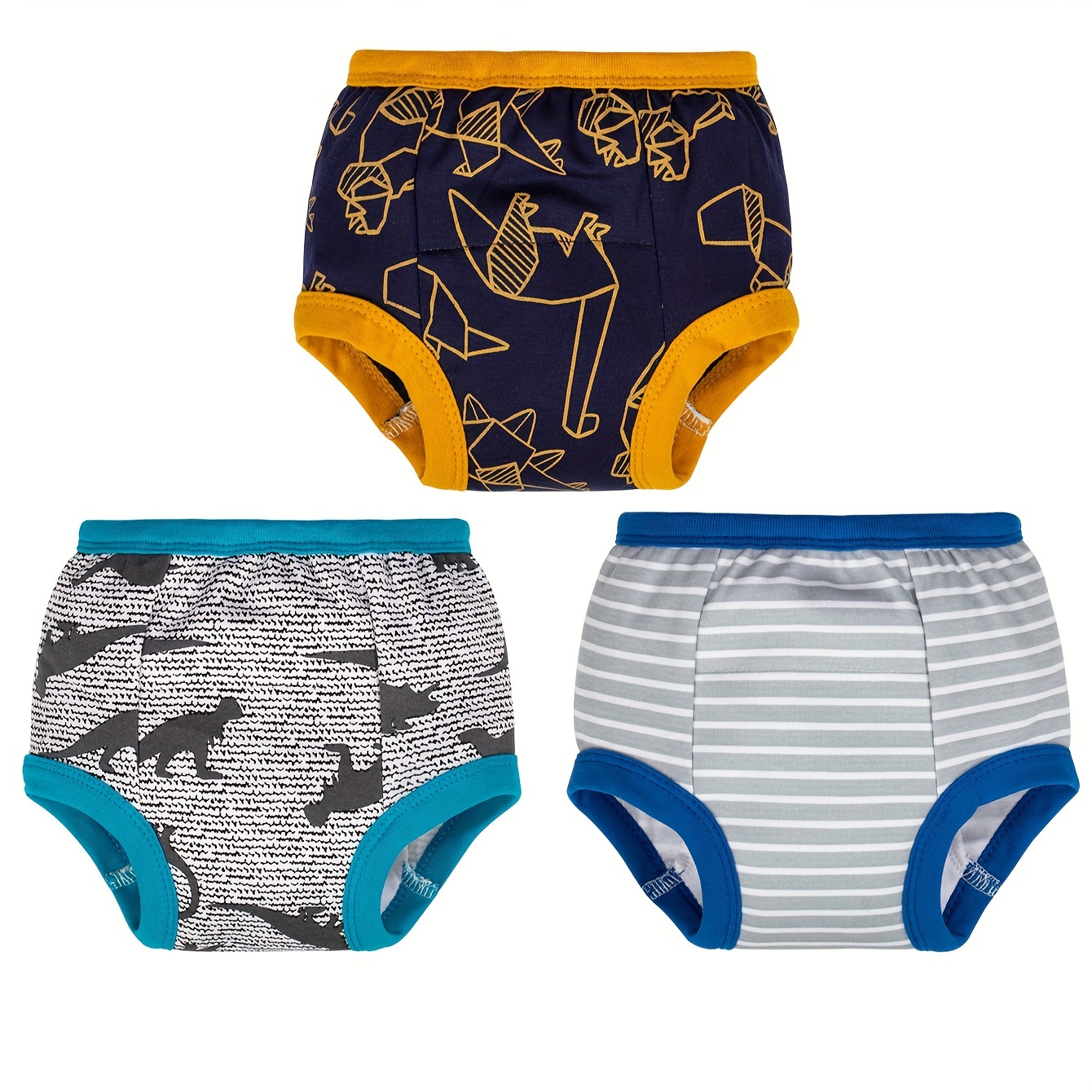 Unisex Cotton Reusable Potty Training Underwear Breathable Toddler Pee Training  Underpants 6-pack 