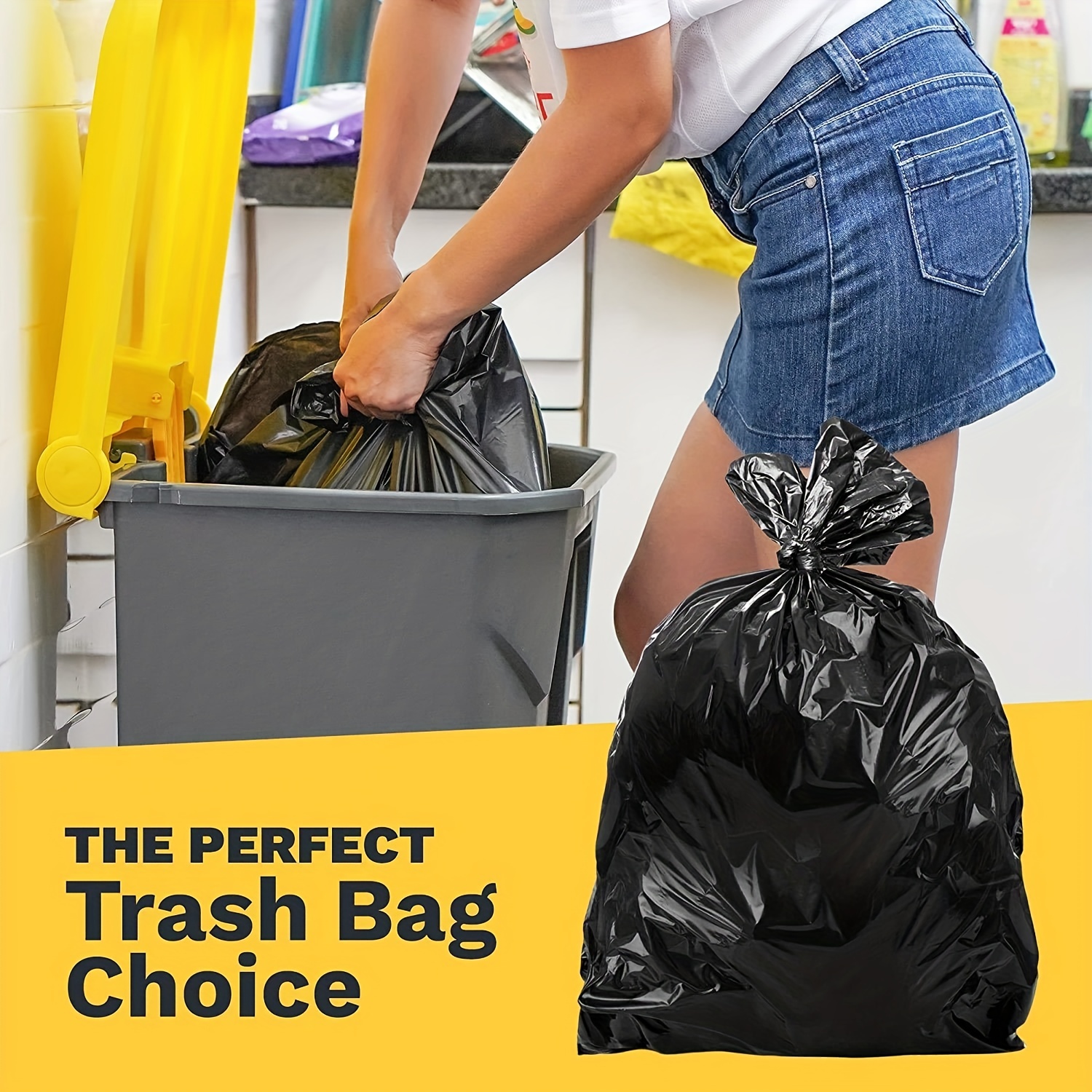 Garbage Bag Household Thickened Large Disposable Garbage Bag - Temu