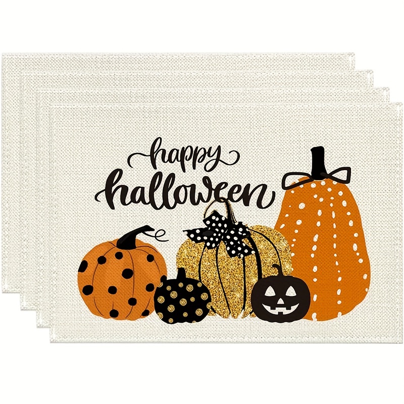 1pc Polyester Drying Mat Halloween Pumpkin Pattern Kitchen Dish Drying Mat  Thickened Microfiber Heat Resistant Table Pad Room Decor Halloween Decor  Kitchen Supplies - Home & Kitchen - Temu