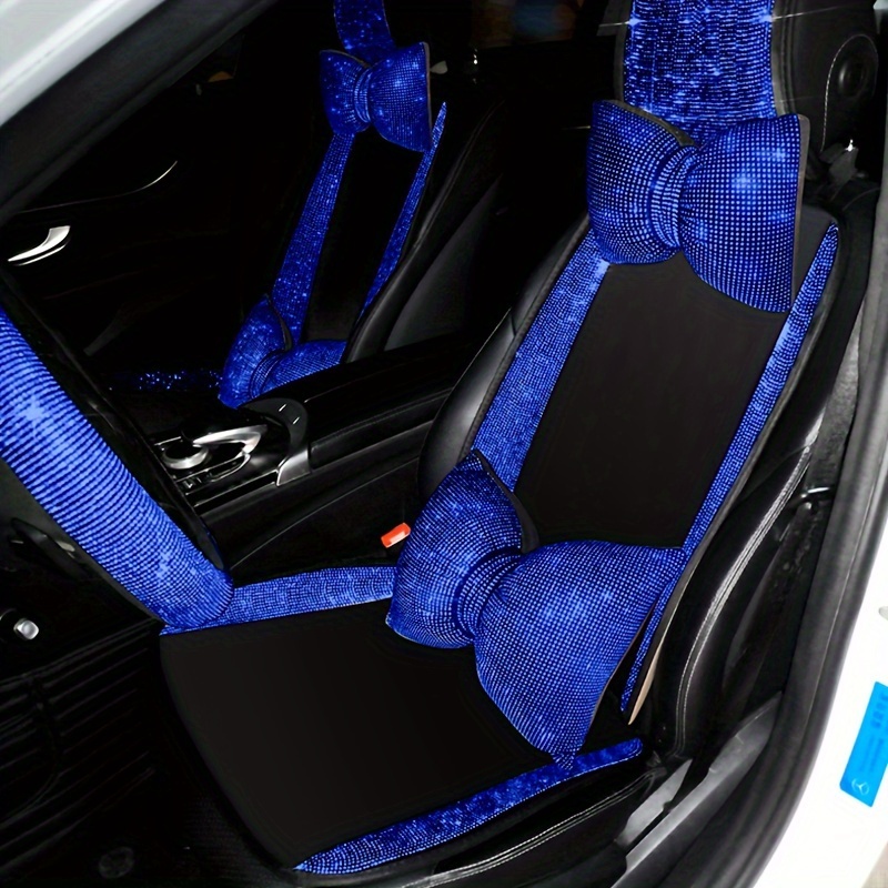 Blue Color Car Interior Decoration Kit Bling Car Accessories - Temu