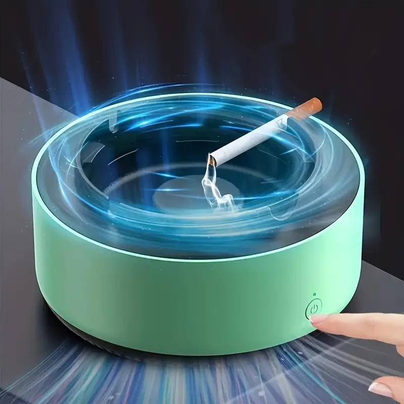 1pc Self-extinguishing Ashtray, Smart Ashtray Air Purifier, Instantly Remove Second-hand Smoke And Smoke Smell, No Battery, Smoking Accessories details 0