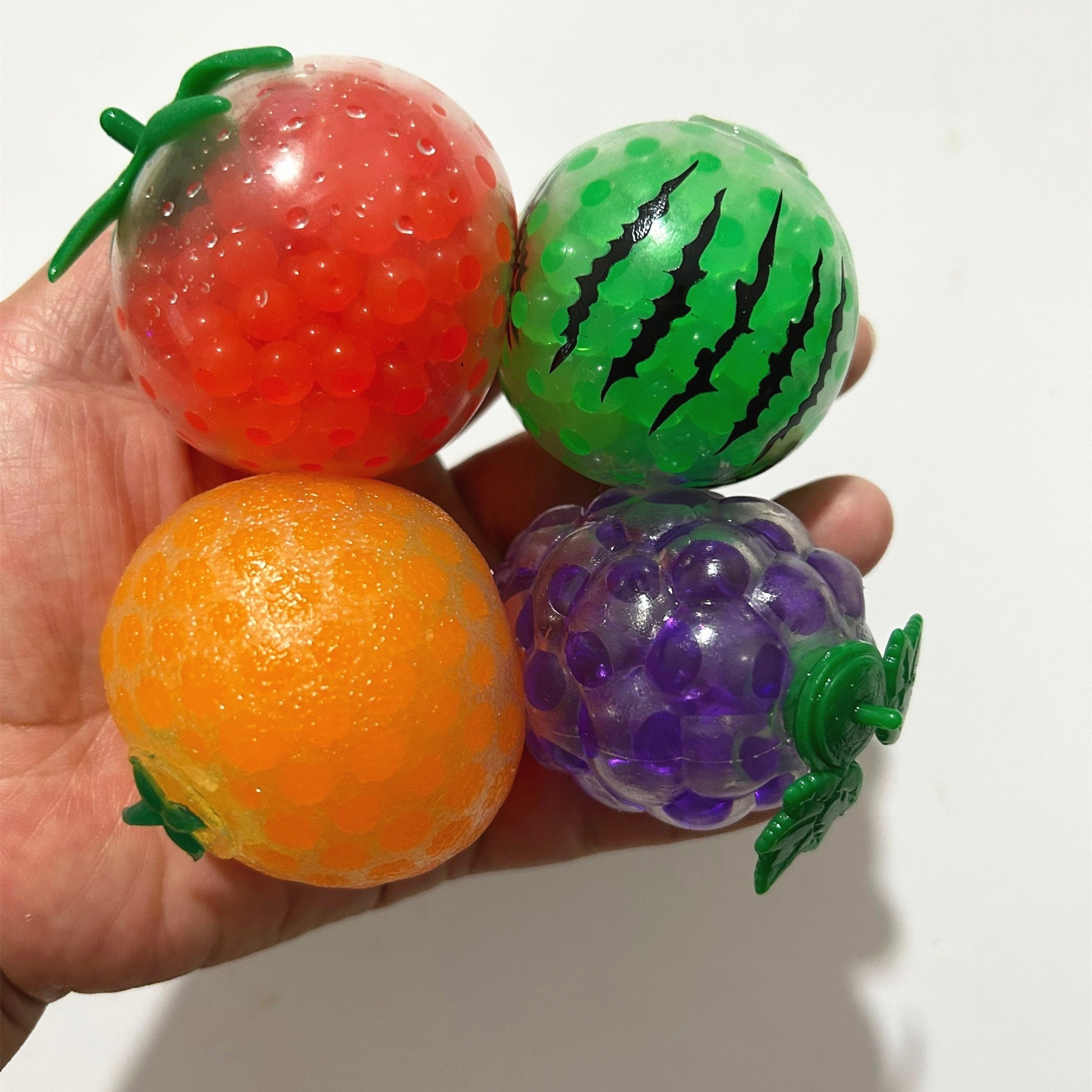 Fruit Stress Ball Bead Filled Balls Fidget Toy Squishy Fruit - Temu