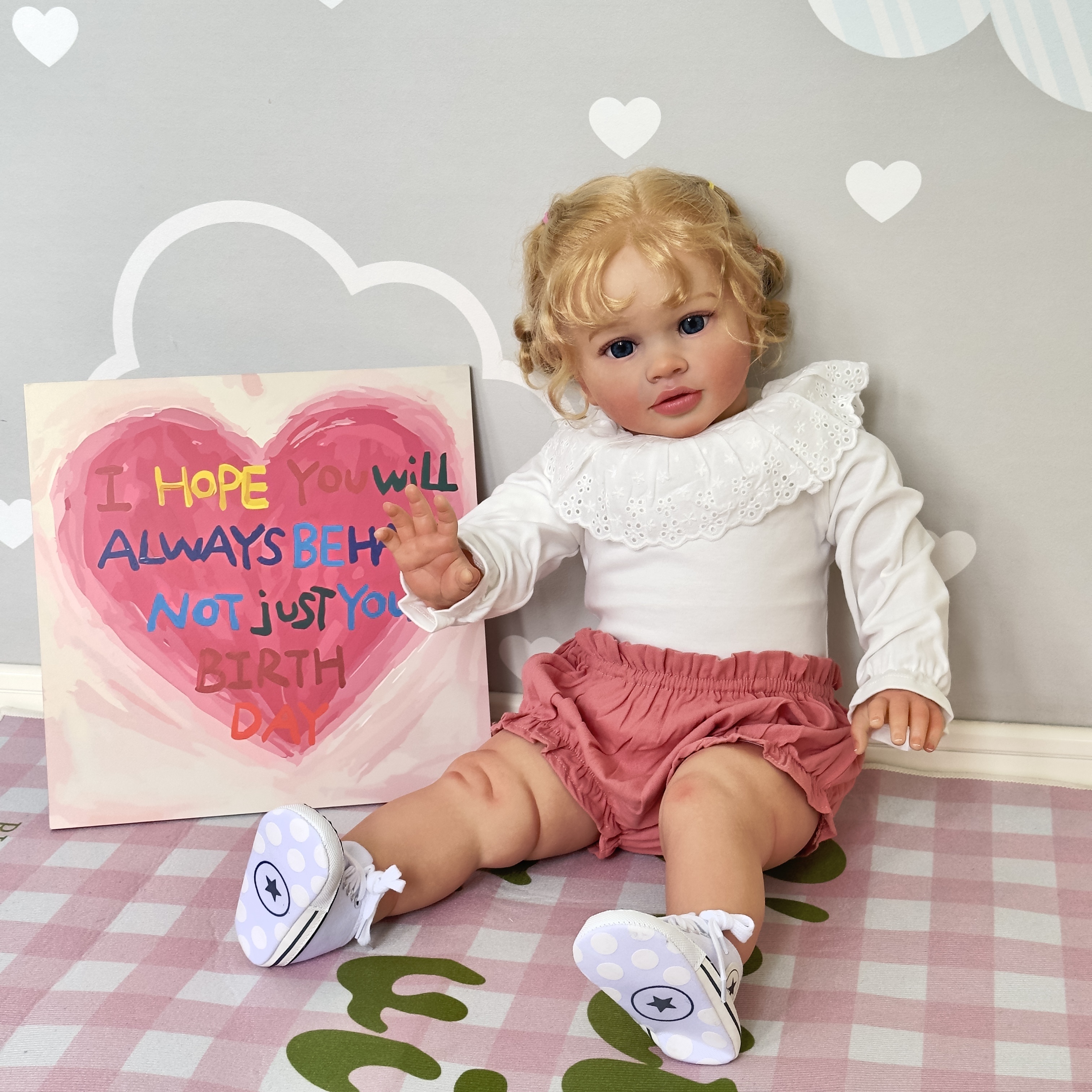 66cm Toddler Baby Reborn Doll Can Standing And Real Painted Skin