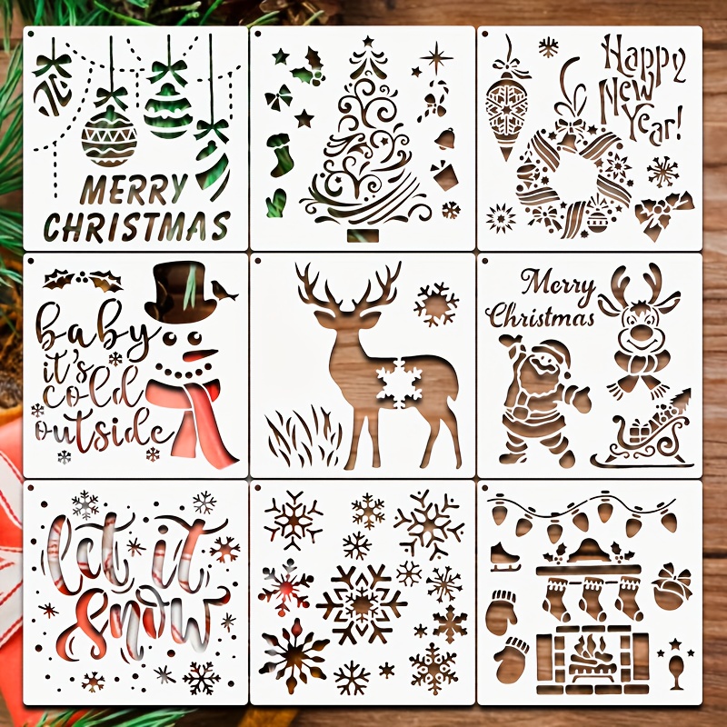 Snowflake Stencils Reusable Christmas Snowflake Theme - Temu
