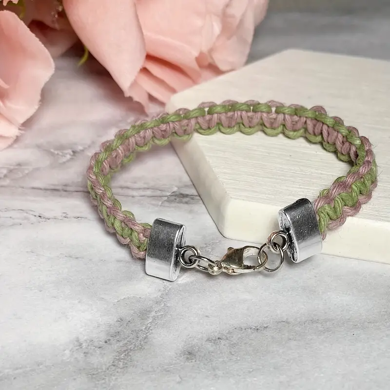 Alloy Flat Leather Rope End Cover Bracelet Making Supplies - Temu