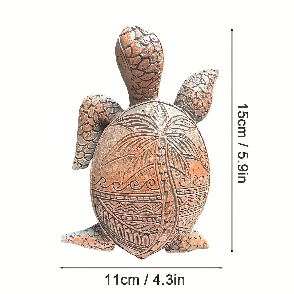 1pc Mini Turtles Miniature Figurines Simulation Small Tortoise Ornament  Realistic Sea Turtles Resin Cute Beach Sea Turtles for Bonsai Craft Fairy