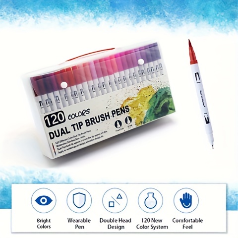 Dual Brush Pens Markers 36/48/72/120 Colors Art Marker Brush - Temu