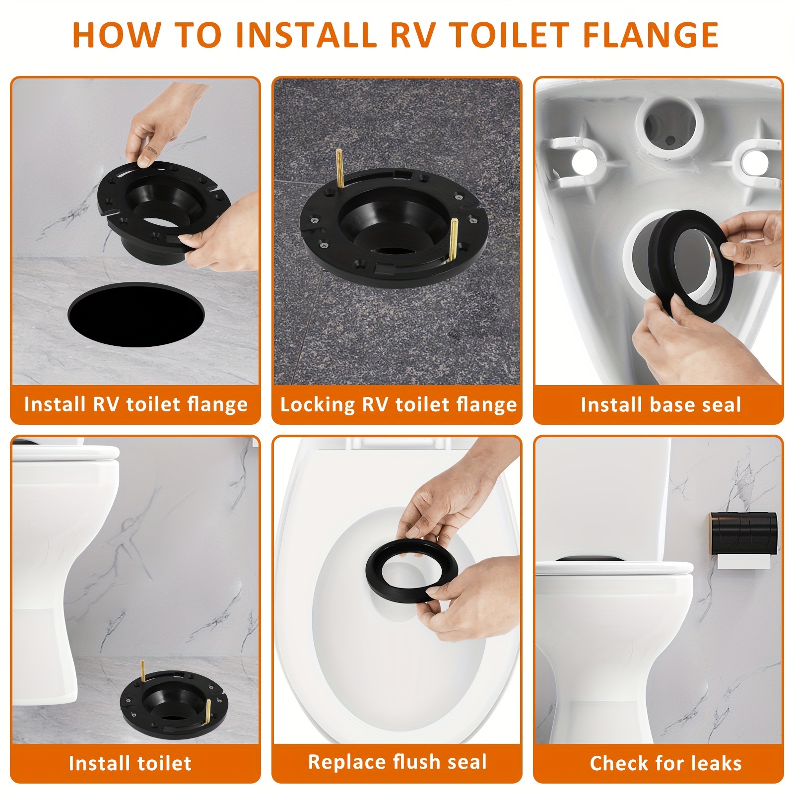 2pcs Plastic Water Valve Kit For Dometic 300 310 320 RV Toilet Repair Flush