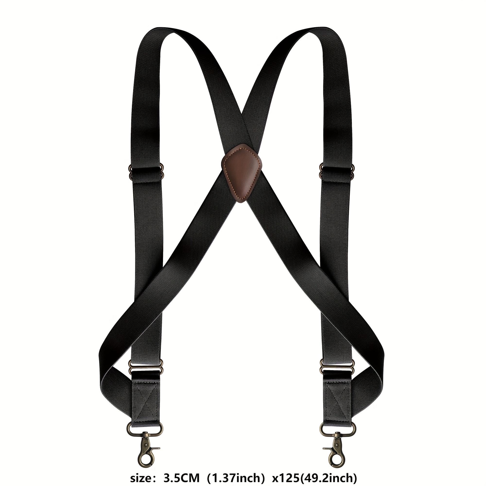 Mens Side Clip Suspenders Suspenders With Back - Jewelry & Accessories -  Temu