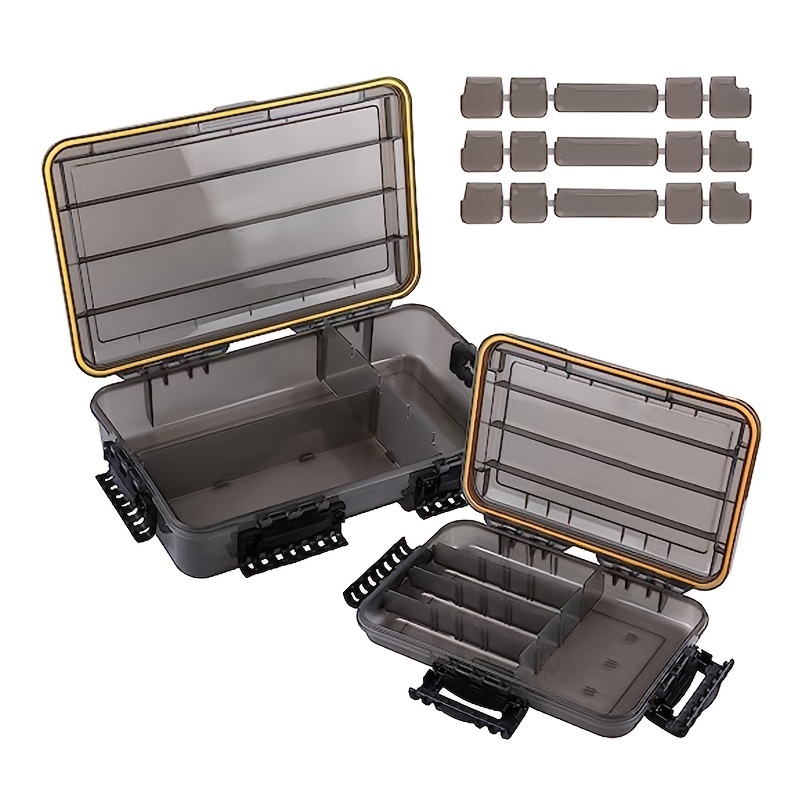 1pcs Fishing Tackle Storage Box, Multifunctional Plastic Multi-Grid  Waterproof Storage Box, For Outdoor Fishing, For Fishing Enthusiasts