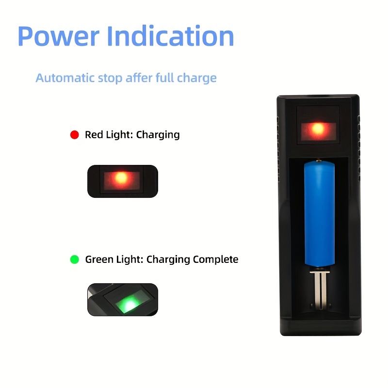 Cargador Batería Universal Cable Indicador Led Litio Carga - Temu Chile