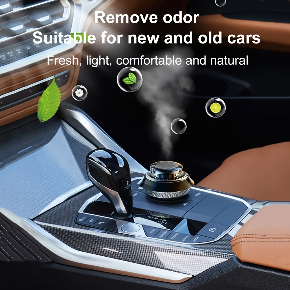 Solar Rotating Automatic Car Perfume Diffuser Electromagnetic