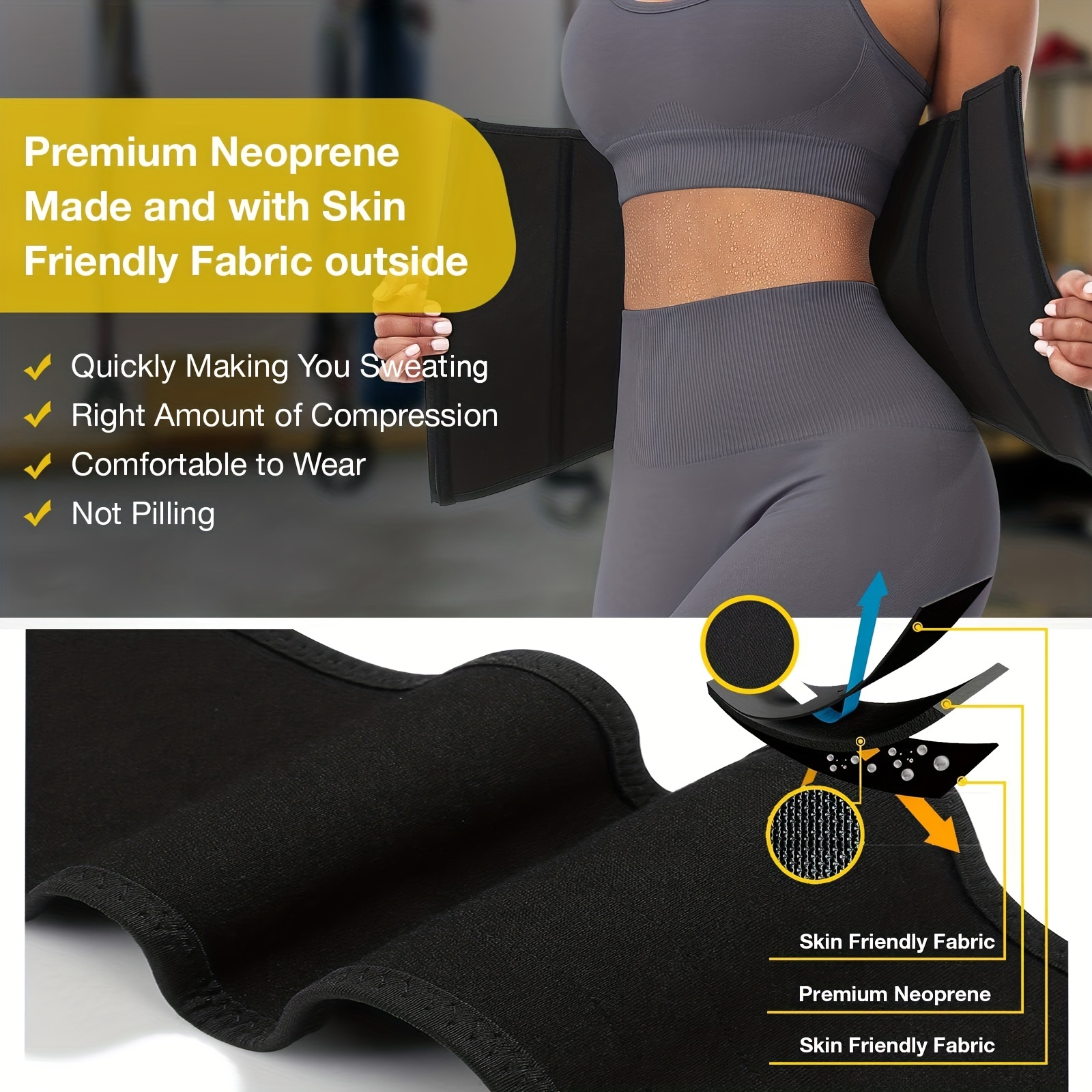 Hot Shaper Hot Belt for Women Waist Slimming Girdle Stomach Wrap Band for  Sauna or Gym Sessions Weight Loss Increased Sweat and Tummy Fitness Trimmer  or a Slimmer Physique – Miniverse