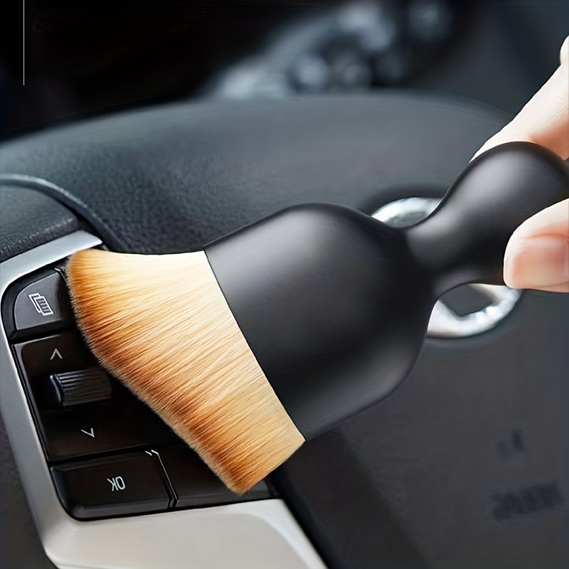 

1pc, Car Interior Dust Removal Brush Air-conditioning Outlet Cleaning Brush Concave-convex Brush Car Dust Removal Artifact Brush Soft Brush