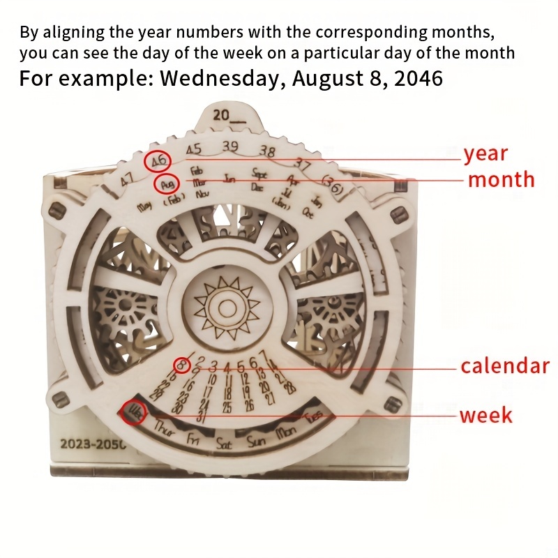 3d Three dimensional Puzzle Calendar Pen Holder Ornament - Temu