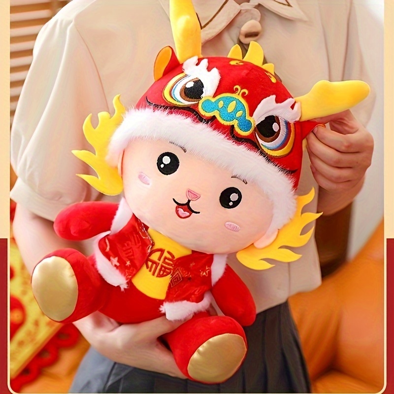 2024 Year of the Dragon Doll New Year Mascot Plush Toy Gifts – FuDao