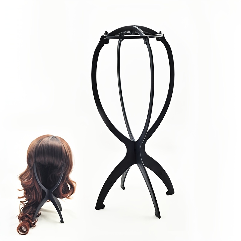 Black Wig Stands For Multiple Wigs Pink Wig Head Stand For Styling