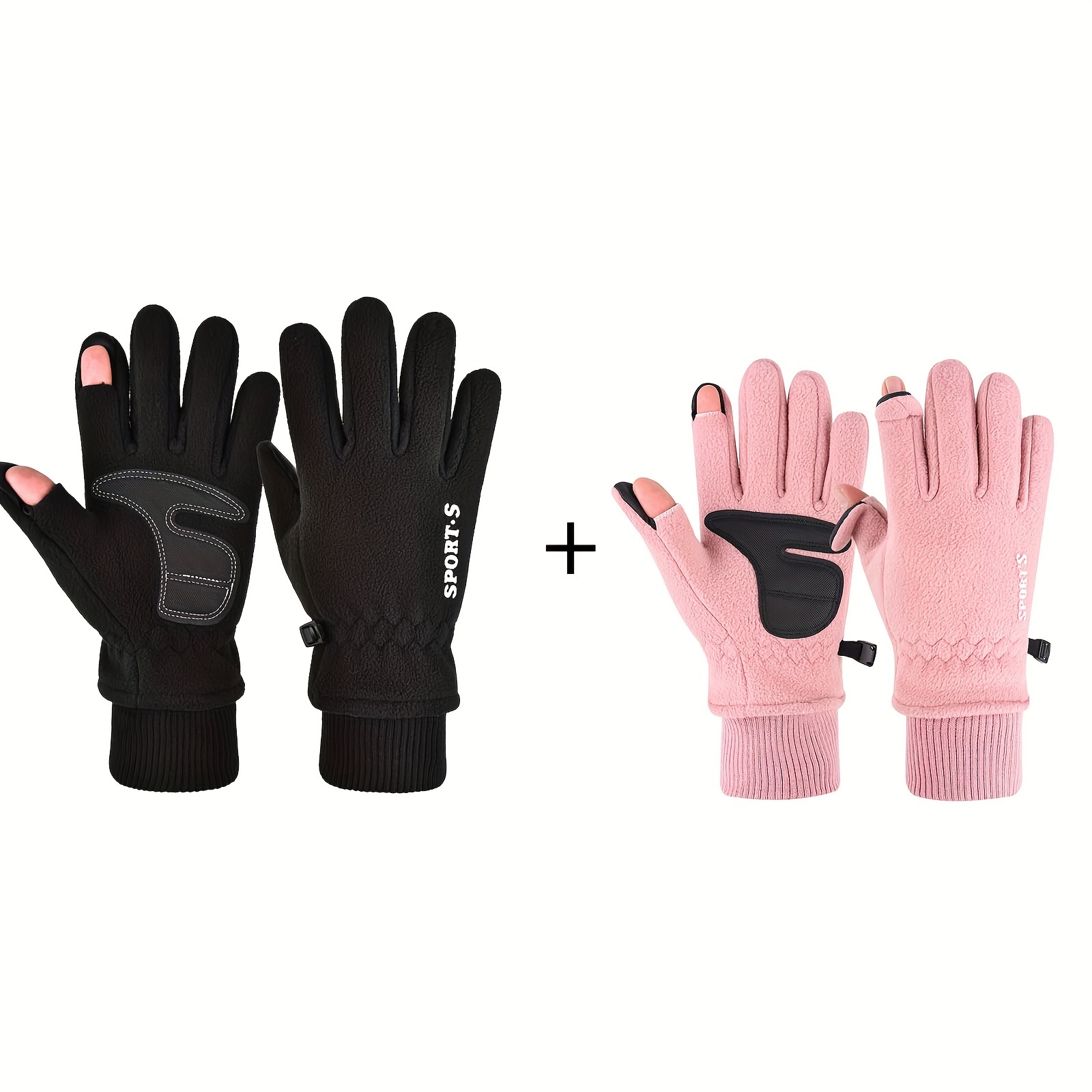 Windproof Fishing Gloves Full finger/flip Design Winter Warm - Temu