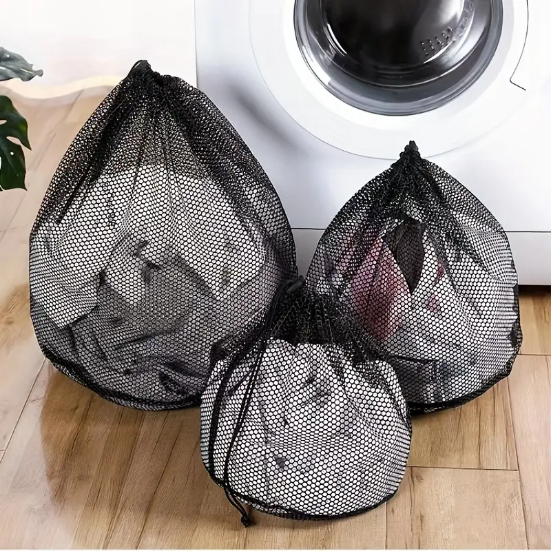 1 sac à linge, sac à linge en maille noire, sac de lavage spécial pour  machine à laver - Temu Belgium