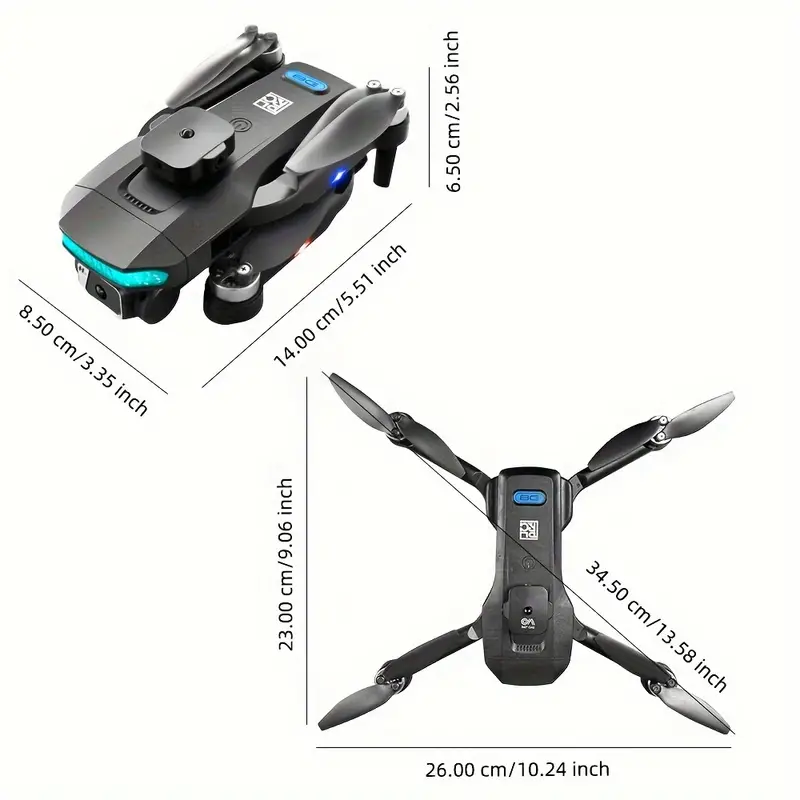 Drone, ABS High-toughness Case, Super Drop-resistant, Omni-directional LED Lights, 360°obstacle Avoidance, Remote Control Can Be Rechargeable Positioning Plus Optical Flow Positioning Dual-mode, Ultra-long Flight, Six-pass With Gyroscope, Rise And Fall, Forward And Backward, Left And Right Sideways Flying details 1